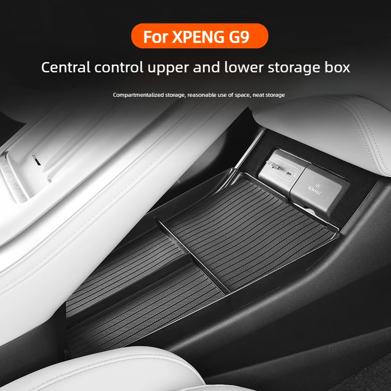 Car Storage Box for XPENG G6 Storage Box Under Central Control Used for Storing Mobile Phone Keys, Wallets, Etc Sundry Items