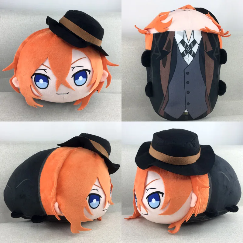 Anime Bungou Stray Dogs Dazai Atsushi Chuuya Ryunosuke Cosplay Cute Plush Dango Mascot Dolls Toy Throw Pillow Puppet, regalo de Navidad