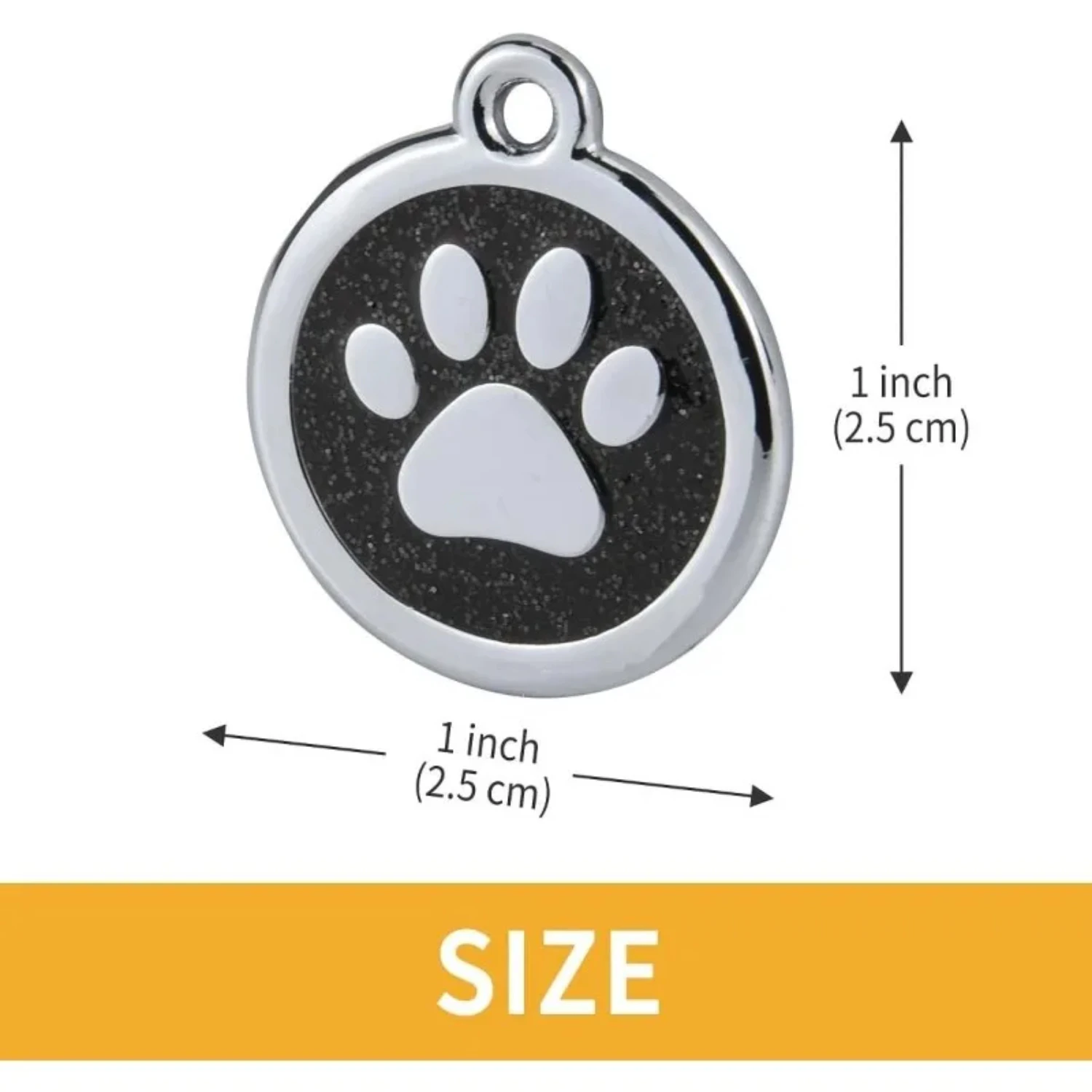 Custom Stylish Metal Pet ID Tag for Added Safety - Personalized Elegant Metal Pet ID Tag to Keep Your Furry Friend Secure and Ch