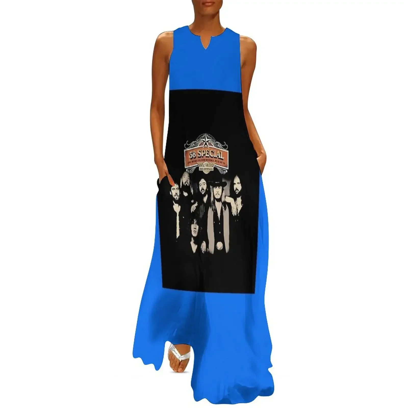 

best seller tour 38 Special rock band Graphic T-Shirt Long Dress evening dress ladies Dress