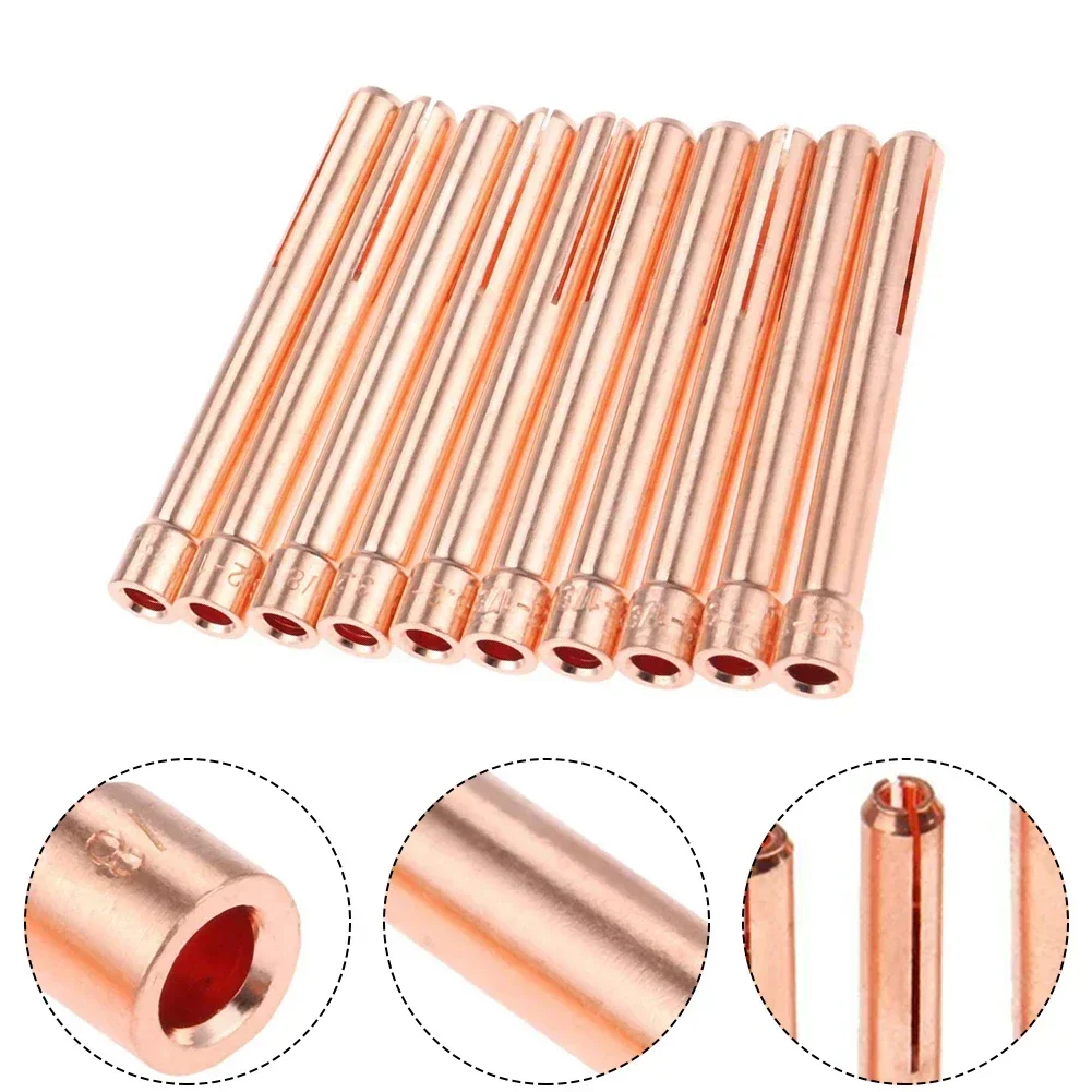 Collet Electrode Chuck Tungsten Electrode 5 PCS Consumable Copper Tig Torch For WP17 WP18 WP26 High Quality Nice