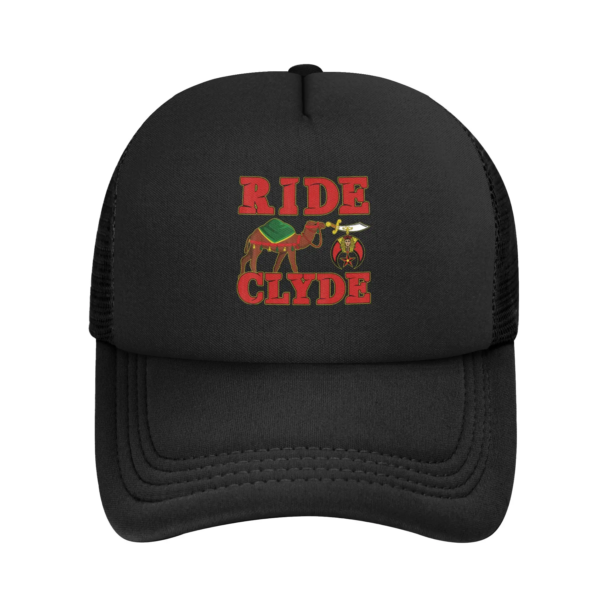 Shriner Ride Clyde Nobles Mystic AAONMS Mason Summer Trucker Hat For Couple Women  Casual Hot Sale Hunting Camping Baseball Cap