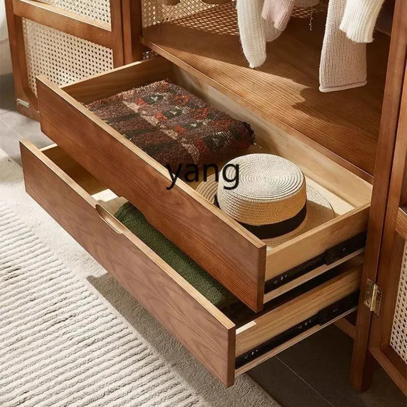 

LH sofa bed integrated dual-purpose rattan wardrobe storage B & B environmentally friendly quiet wind double door