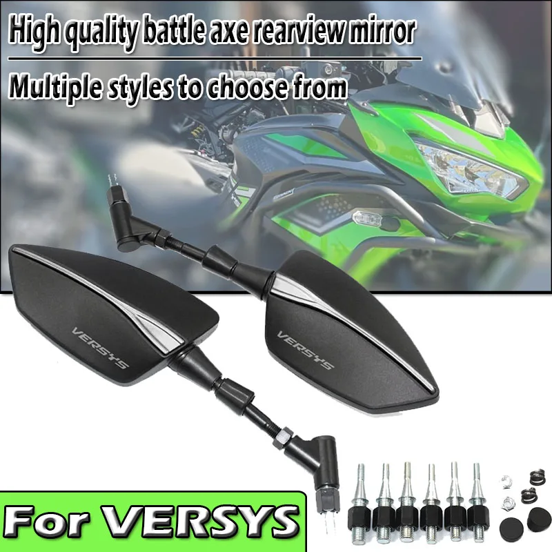 

8/10mm New High Quality Universal Motorcycle Tomahawk Rear View Mirror LOGO VERSYS For Versys1000/SE Versys650 Versys1100/SE