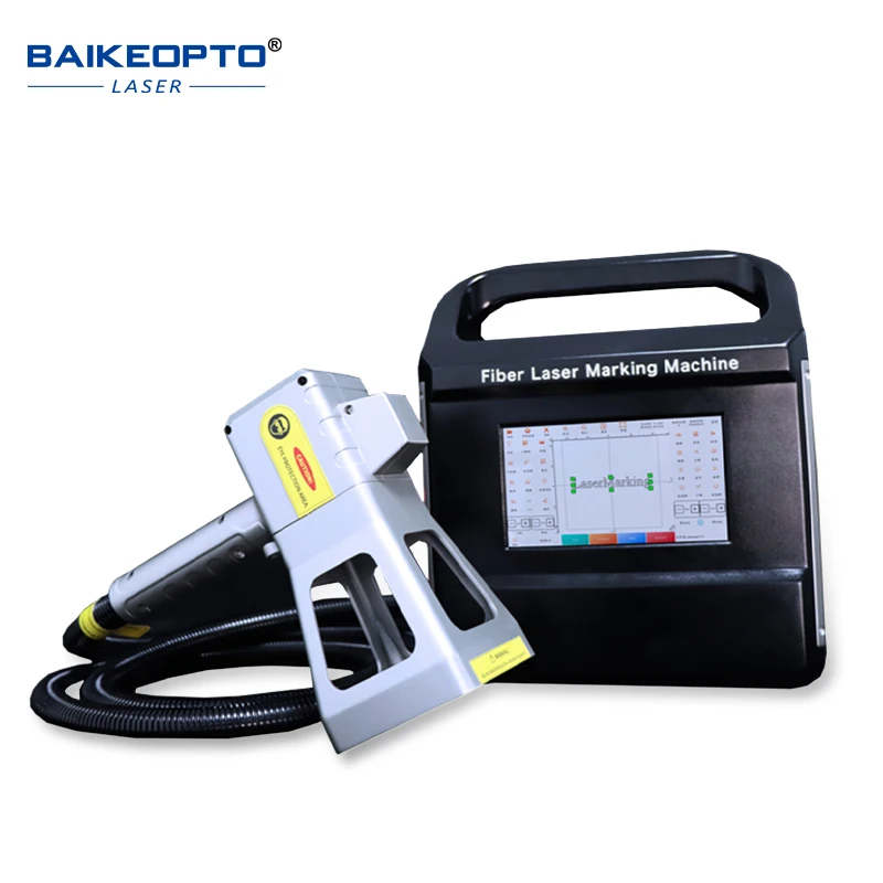 

New FM-400S Portable fiber optic 1064 nm 0.7mJ/imJ/1.1m 27-170 kH2 7000mm/s 100mm×100mm marking machine