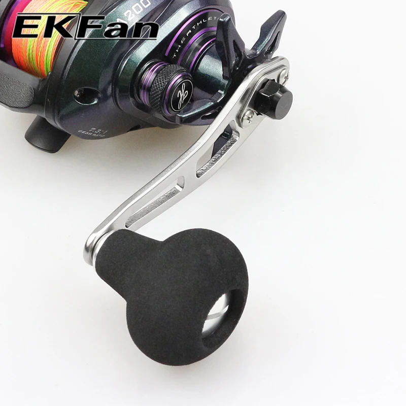 EKFan 87MM Aluminum Alloy Baitcasting Fishing Reel Handle for A/S/D Left/Right Hand Universal 7*4/8*5mm Hole Lure Reel DIY Parts