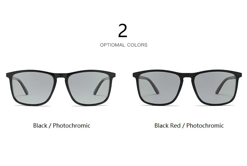 Modische Photochrome Polarisierte Vintage-Sonnenbrille für Männer und Frauen Quadratische Markendesigner-Sonnenbrille Herren Fahr- und Angelbrille – Detail 7