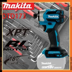 Makita DTD173 Cordless Impact Driver,18V electric wrench Brushless Motor Electric Drill Rechargeable drill,electric screwdriver