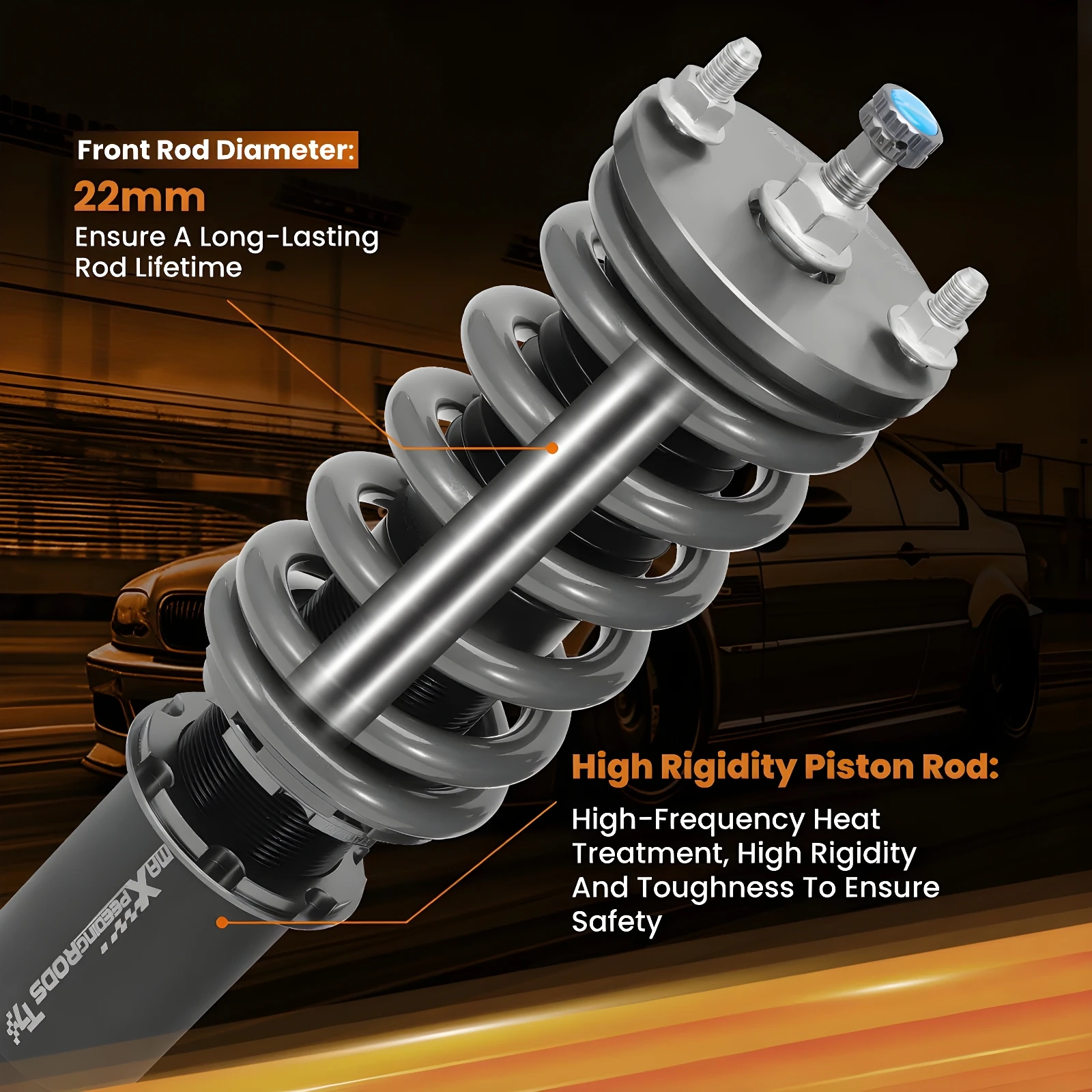Maxpeedingrods T7 Coilovers Struts Shocks Kit For Honda CR-X 1988-1991 ED EE EF For Honda Civic 1996-2000 EJ EK EM