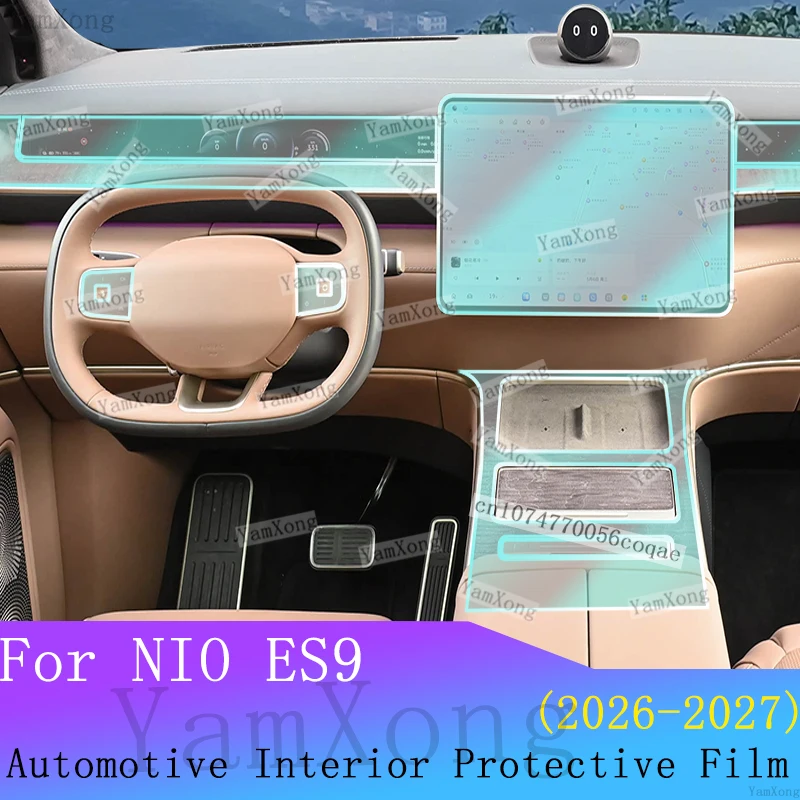 For NIO ES9 Car interior Kit Protection Film Center Panel scratch Cover Sticker LED Navigation Dashboard screen Transparent Film
