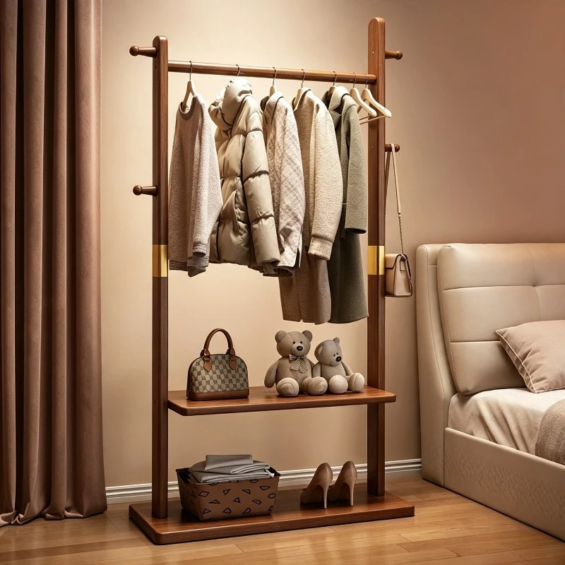 Clothes Rails Clothing Rack Heavy Duty Room Organizer Coat Rack Wooden Vintage Mueble Recibidor De Entrada Home Furniture