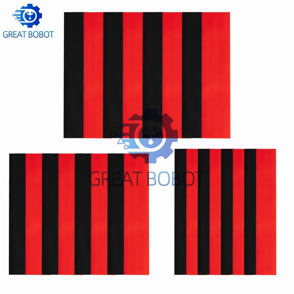 2:1 Heat Shrink Tubing Set, 150PCS 7.28m Total Length, Black Red Insulation Sleeving for Automotive Cable Protection