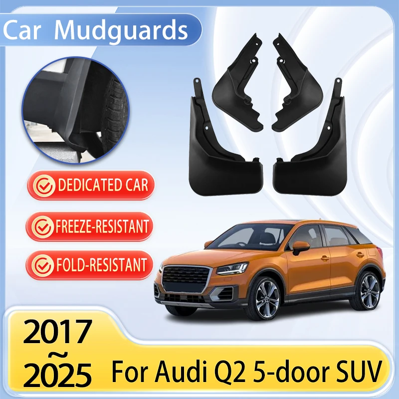 

Car Mudguards Parts For Audi Q2 5 door SUV 2019 2020 Accessories 2017~2025 Mudflap Tool Splash Fender Flare Cover Guard Auto Mud