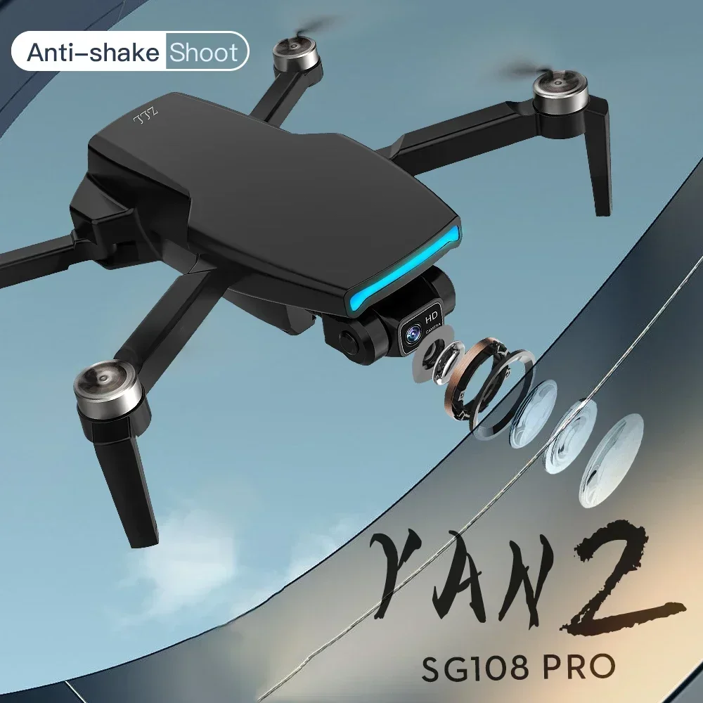 ZLL SG108 Pro Drone Two Axis Anti Shake Gimbal Profesional4K HD Dual Camera GPS 5G WIFI FPV Drones ESC RC Quadrocopter Dron Toy