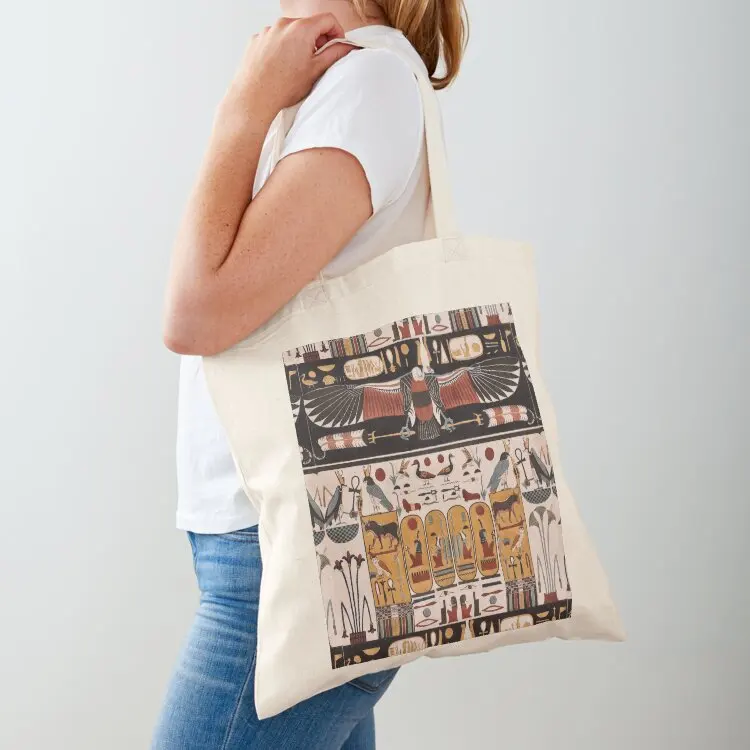 

Egyptian vultures and birds motif Tote Bag foldable reusable bag shopping bag shopper bags tote men's