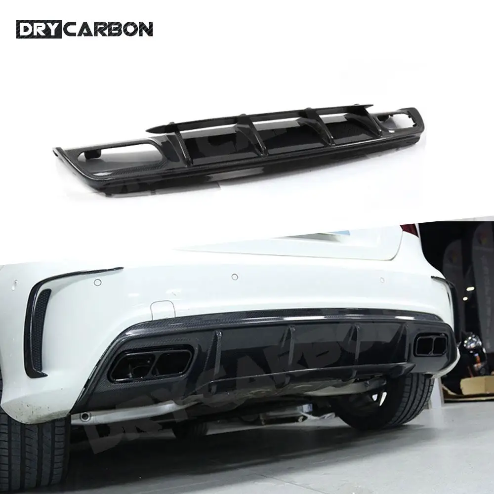 

Carbon Fiber Rear Bumper Lip Diffuser For Benz A Class W176 A250 A260 A45 2013-2018 A Style FRP Car Diffuser Accessories