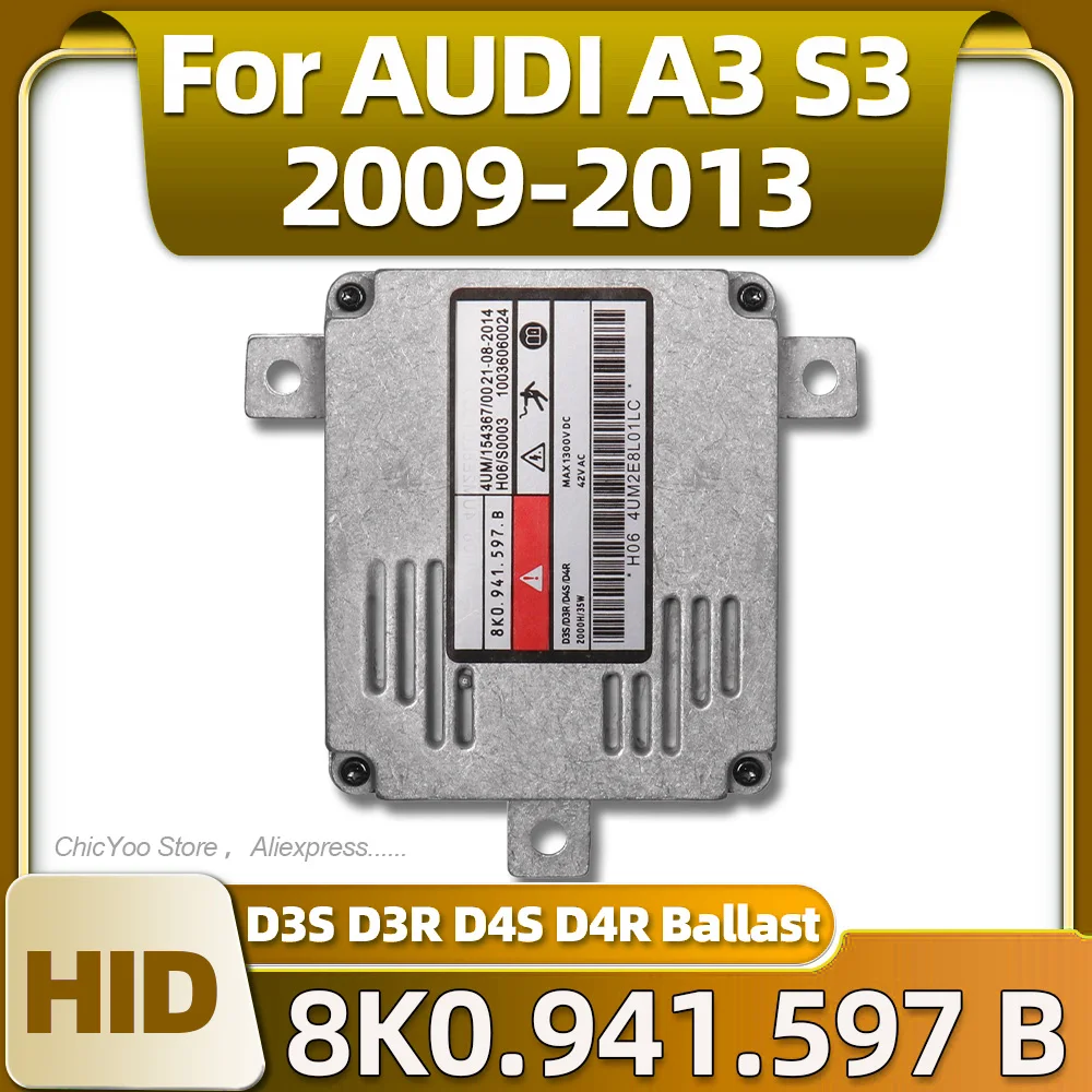 

10036060024 Xenon HID D3S D3R D4S D4R Ballast Control Unit 8K0.941.597 B For AUDI A3 S3 2009 2010 2011 2012 2013