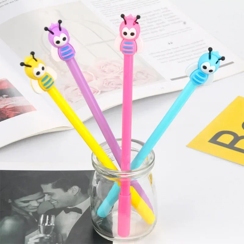 A 40pcs New Creative Bee 0.5mm Gel Pen Student Learning Stationery Wholesale