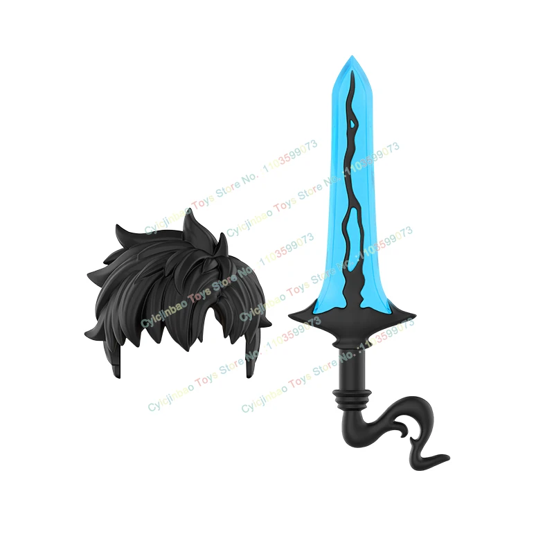 Klocki konstrukcyjne z serii komiksowej DY539-544, figurki akcji, modele z klocków, kreatywne akcesoria, broni, mele, zabawki dla dzieci, prezenty.