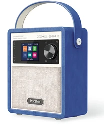 Inscabin P200 DAB Radio Portable Wireless Speaker with Bluetooth, FM/Color Screen/Rechargable Battery/TF/USB