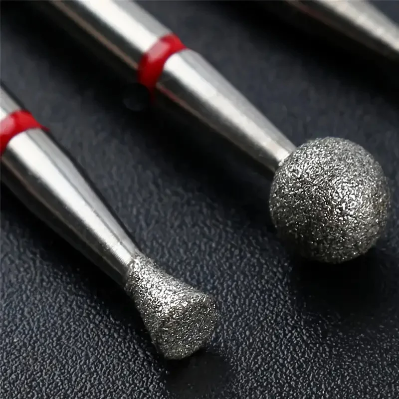 5pcs/Set Diamond Nail Drill Bit Milling Cutter for Manicure Electric Rotary Burr Cuticle Tools Accessories 2028