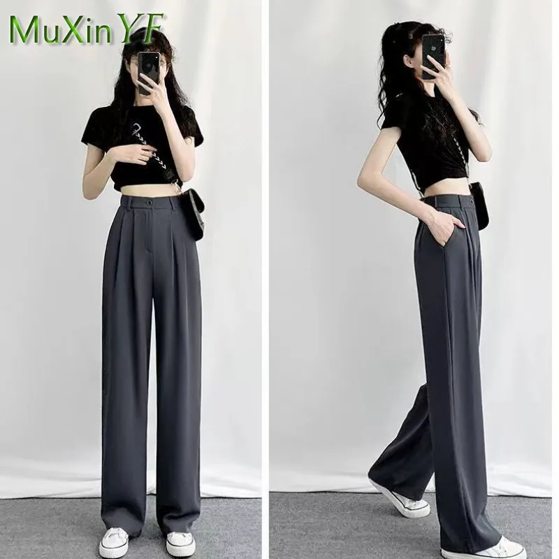 Women\'s 2024 Spring New Chic Long Sleeved Shirt+Vest+Casual Pants Three Piece Korean Elegant Casual Matching Set Female Suit