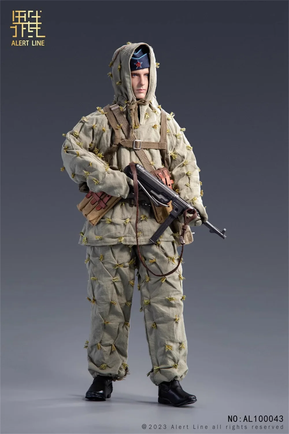 Red Alert WWII Series Soviet Soldier Doll Conjunto completo, brinquedos de ação russos, presente modelo para fãs, coletar fãs, AL100043, 1:6, grandes vendas