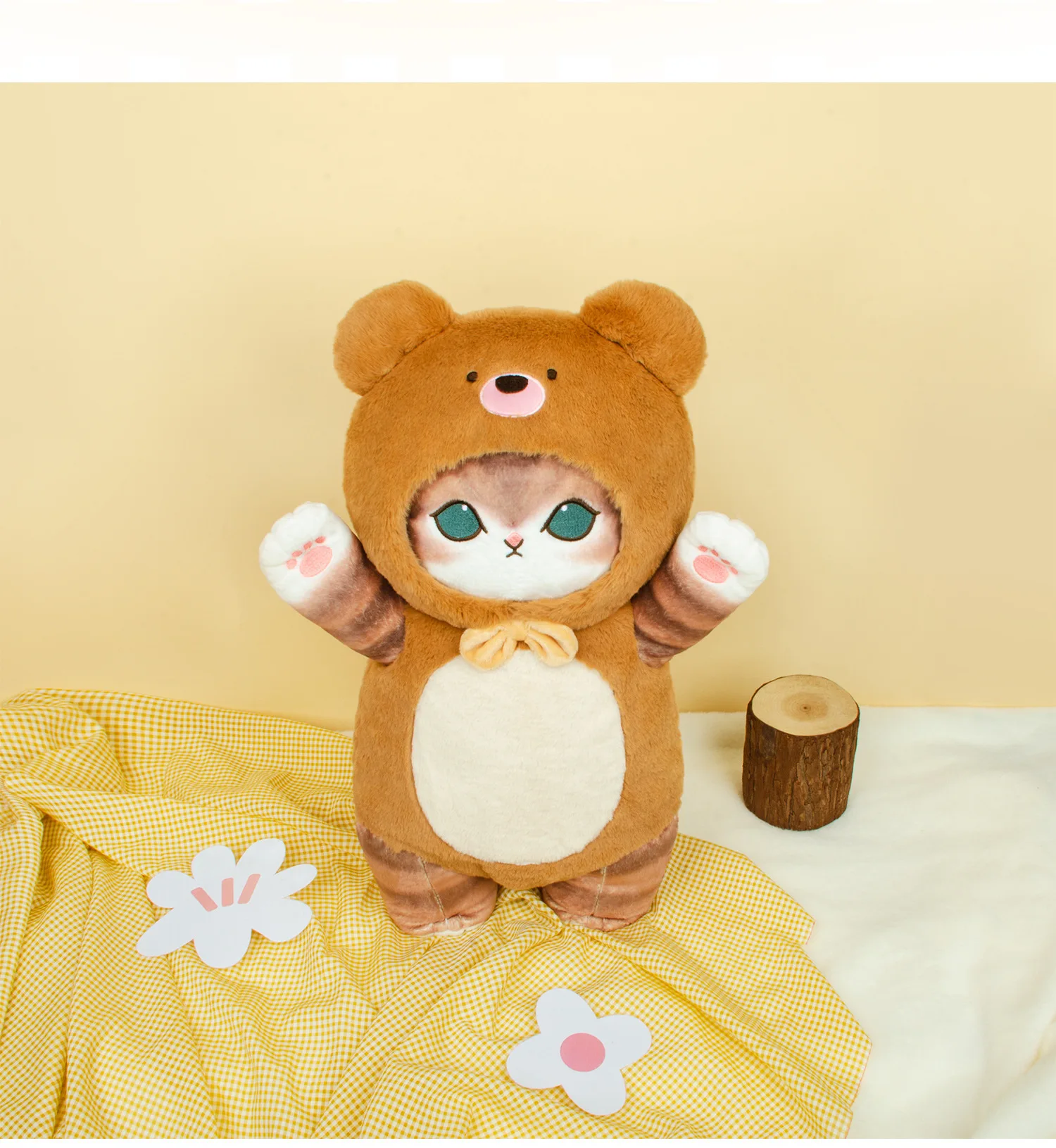 الأصلي Mofusand Kawaii كوس القط Kawaii الحيوان Plushies 50 سنتيمتر تأثيري الحيوانات ديناصور البقرة الدب لطيف أفخم دمية الهدايا اللعب الساخن