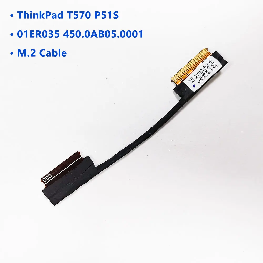 Cable flexible para ordenador portátil, conector para Lenovo ThinkPad T570, P51S, T580, P52S, SATA, disco duro, HDD, SSD, M.2, 01ER034, 01ER035, 01YR466