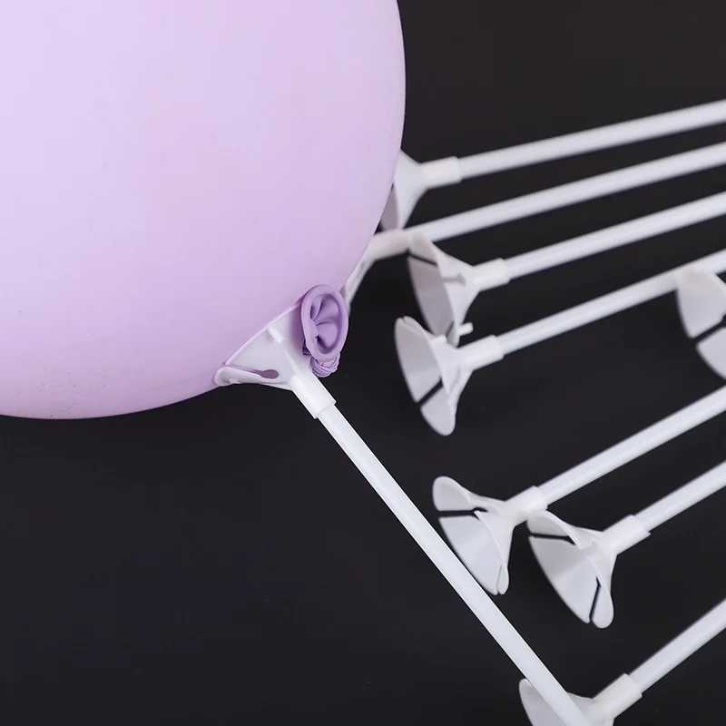 

10/20/30/50Pcs Latex Balloon Stick Rods White Balloons Holder For Wedding Birthday Party Inflatable Ball DIY Decoration Supplies