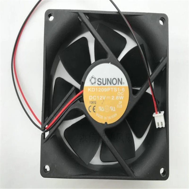 

Wholesale: original SUNON 9025 KD1209PTS1-6 DC12V 2.8W 9CM two-wire high-volume cooling fan