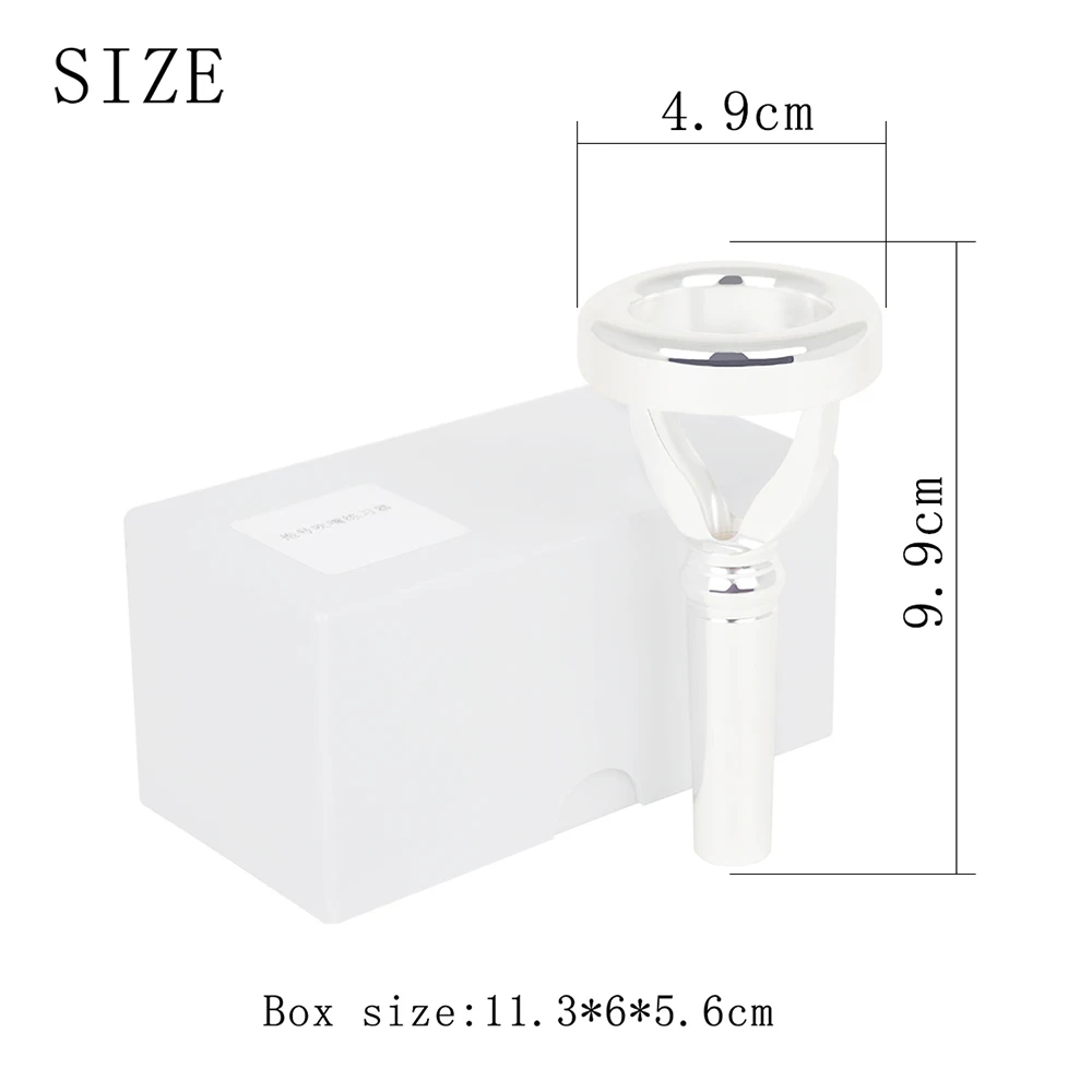 M MBAT 1 قطعة باس توبا المعبرة التمارين سبائك النحاس المواد الفضة مطلي المعبرة المدرب المحمولة النحاس أداة جزء #6