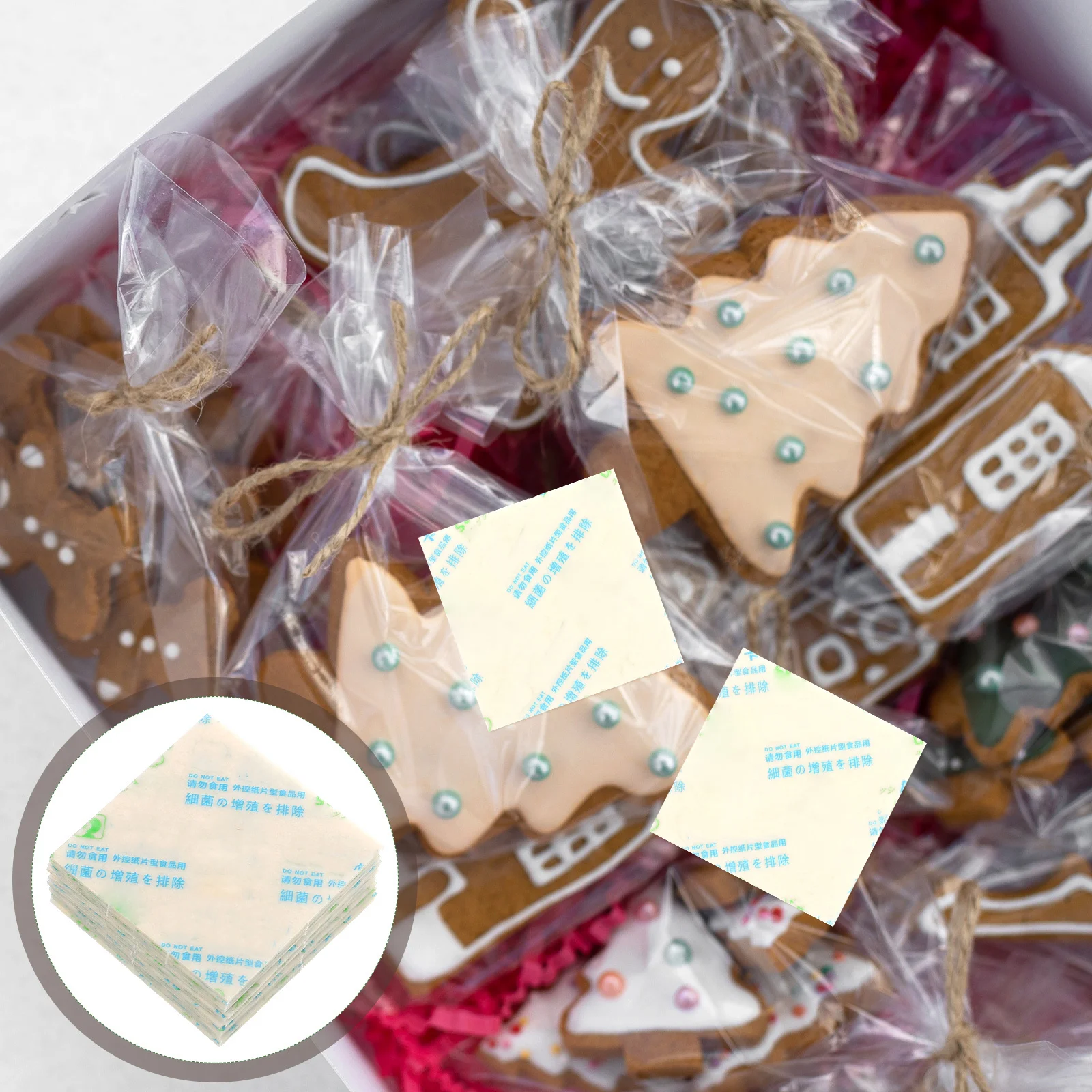 

200Pcs Food Preservation Cards Moistureproof Disposable Paper Cards Fresh Keepers for Cake Bread Cheese Bakery