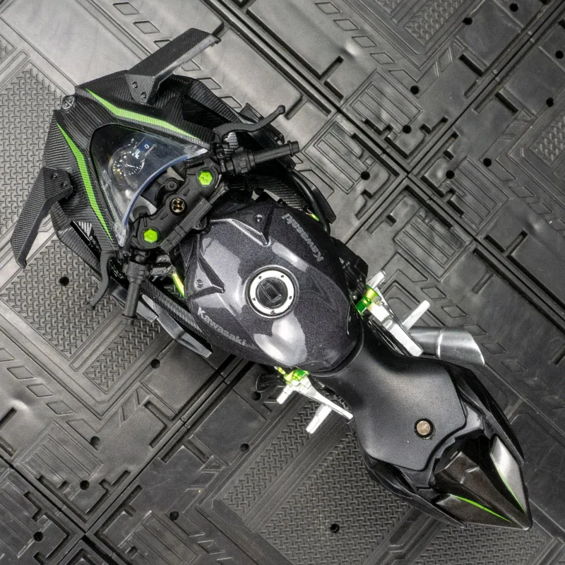 

CCA 1:12 Kawasaki H2R мотоциклетная модель автомобиля из сплава для мальчиков, коллекция игрушечных украшений для мотоцикла, которые можно подарить в подарок детям