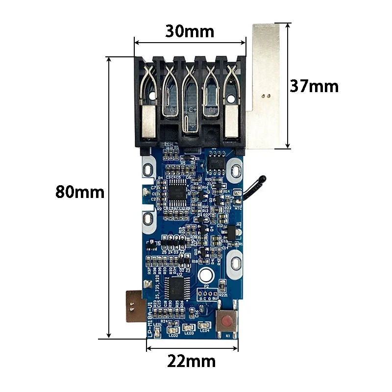 For M18 Li-ion Battery Plastic Case PCB Charging Protection Board Box Shell For Milwaukee 18V 6Ah Label Lithium Battery Housing