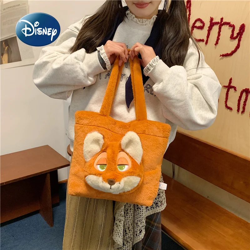Disney Judy Nick nouveau sac à main en peluche grande capacité mode femmes sac à main en peluche dessin animé mignon femmes en peluche sac à bandoulière