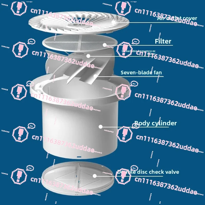 Non-silent Bathroom Exhaust Fan Powerful Household Ventilation Fan Two-way Wall Toilet Exhaust Kitchen Inlet