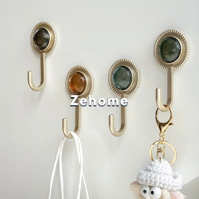 Good-looking adhesive hook~ Retro decorative hook, kitchen free punching adhesive hook, home living room bathroom wall
