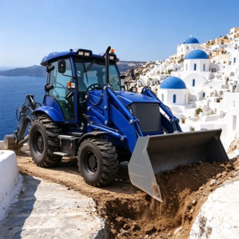 4WD Backhoe Loader Tractor Loader Backhoe with Attachment for Heavy Construction Project Work Use Site Project