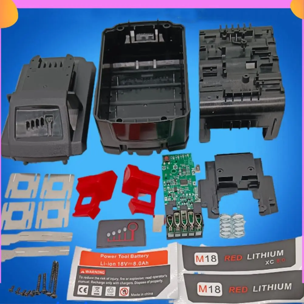 

A23P Li- Battery Case Circuit Board Kit Color Random Home Appliance Accessories For 10 Core 18V 21700 Kit