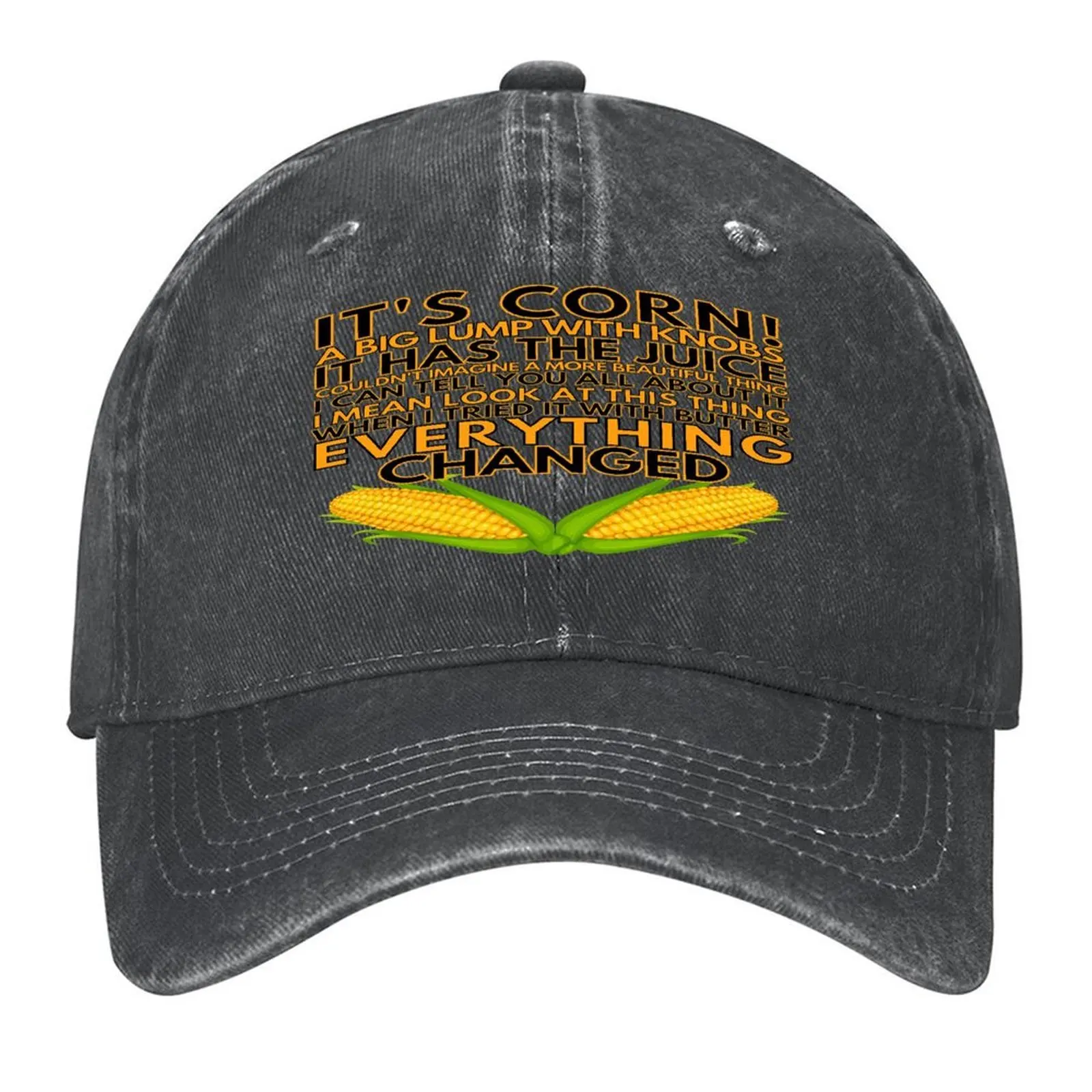 

It's Corn (It Has The Juice) Baseball Cap Fishing cap fun hats Snapback Cap Hat Man Luxury Ladies Men's