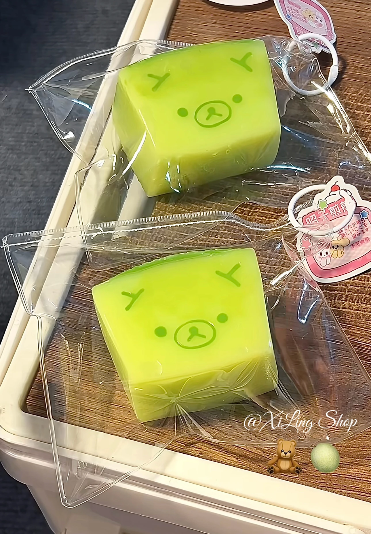2026 Hot 1Pc Soft Taba Squishy toy with Butter texture - Sweet Melon Bear shaped to relieve stress - Food grade silicone