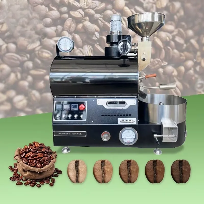 Airo Maquina Tostadora De Cafe Small Air 3kg 1kg 1 2 5 10 Kg Profile Coffee Sample Roaster Machine Made in China
