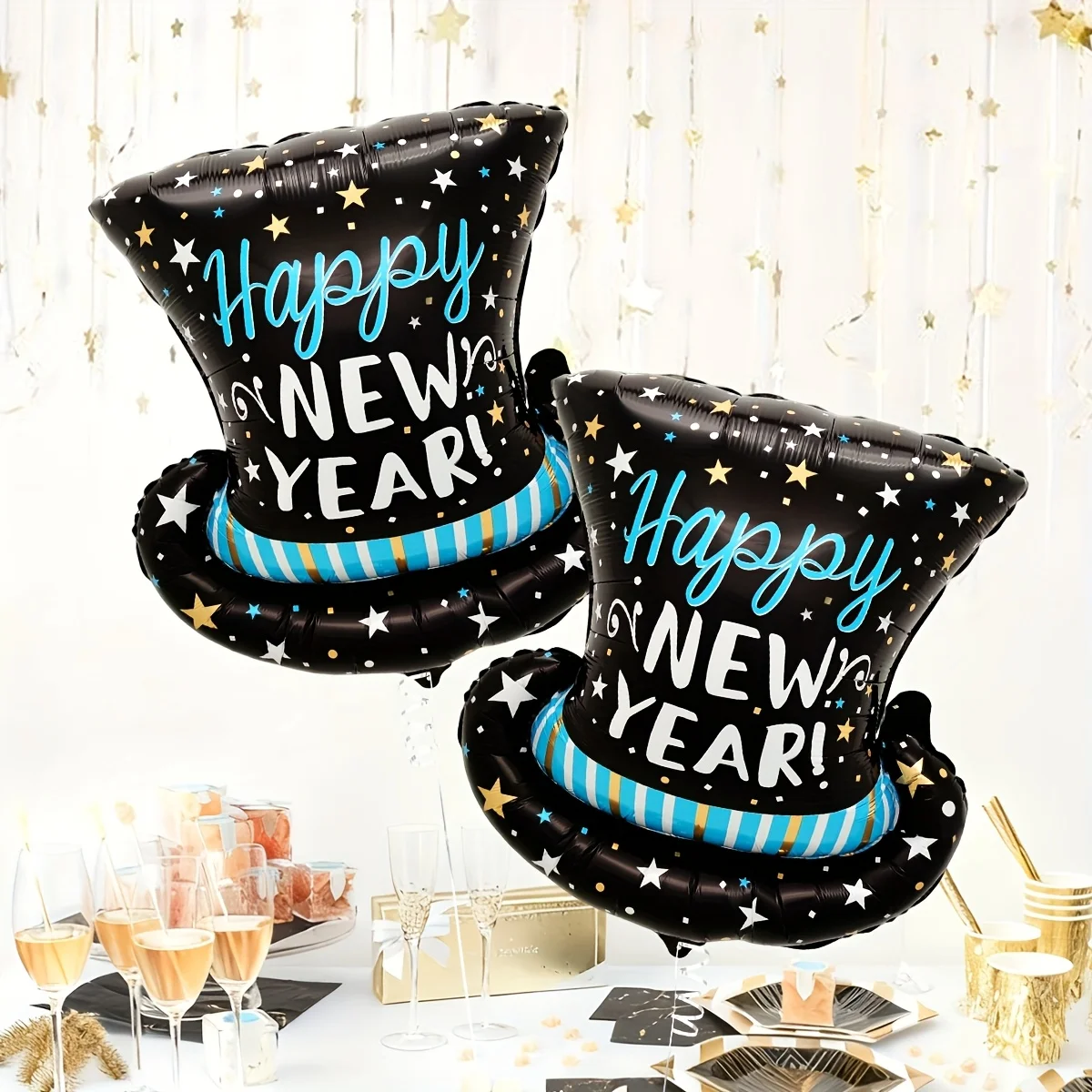 1/2 قطعة بالونات سنة جديدة سعيدة مرحبًا بكم في العام الجديد 2026 زينة حفلات الزفاف وأعياد الميلاد والعائلة