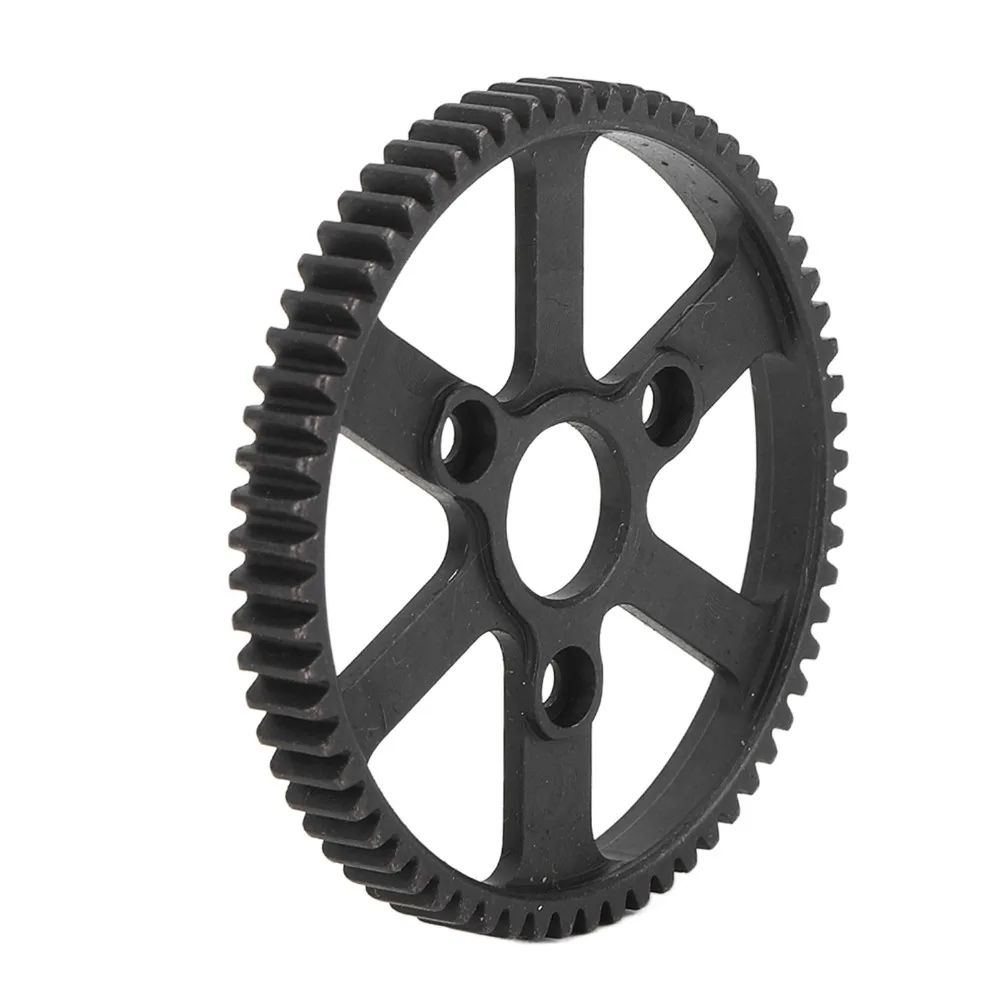 65T RC Spur Main Gear Hardened Steel Black RC Car Gear Wear Proof Spur Gear Replacement for Traxxas Summit/E-Revo/E-Maxx RC Car
