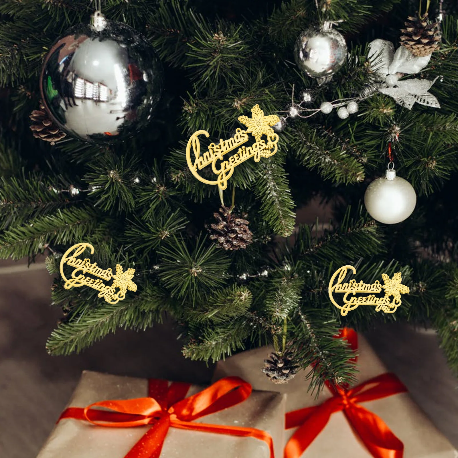 

30Pcs Xmas Tree Accessories Christmas Party Decors Stylish Plastic Decorations Happy Atmosphere Supplies Christmas Tree Decors