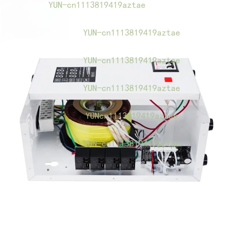10KW Single Phase 220V AC Voltage Stabilizer Regulator, LCD Relay Control Stabilizer for Whole House & Outdoor Use