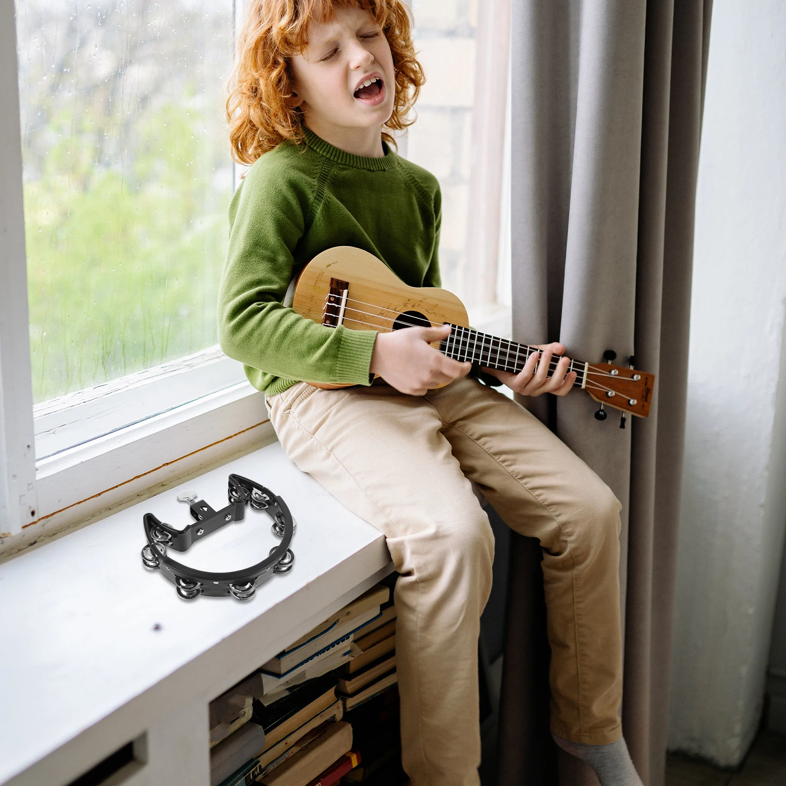 

Hand Held Percussion Bell For Kids Music Hand Eye Coordination Development Instrument Plaything Gift Choice