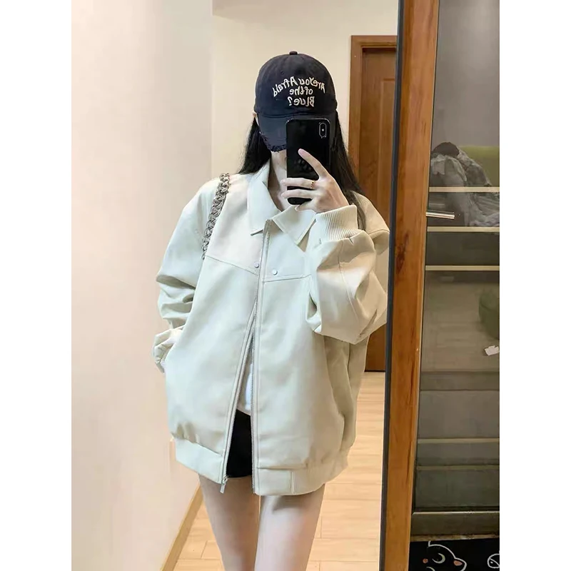 

YIBASHU женская абрикосовая куртка пальто винтаж Harajuku 2000-х годов уличная одежда эстетические пальто с длинными рукавами модная верхняя одежда топ зима