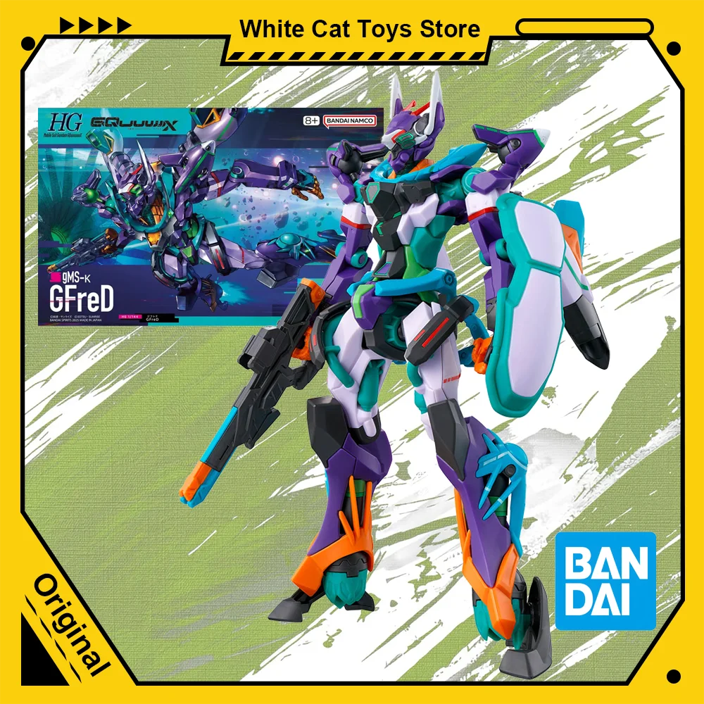

Original Bandai HG 1/144 Mobile Suit Gundam GQuuuuuuX GMS-K GFreD Model Kit Assembly Anime Action Figure Joint Movable Model Toy
